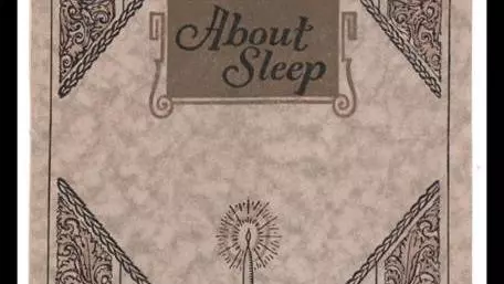 A book cover for _About Sleep_