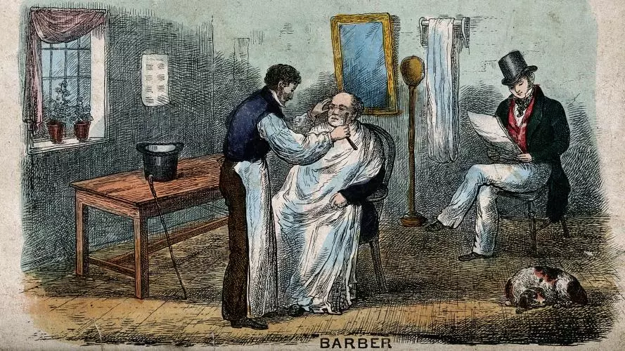 Barbershop cartoon