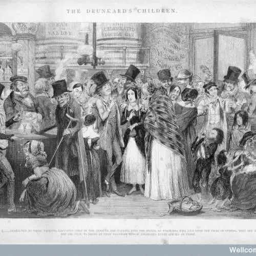 Cartoon, 'The Drunkard's Children'