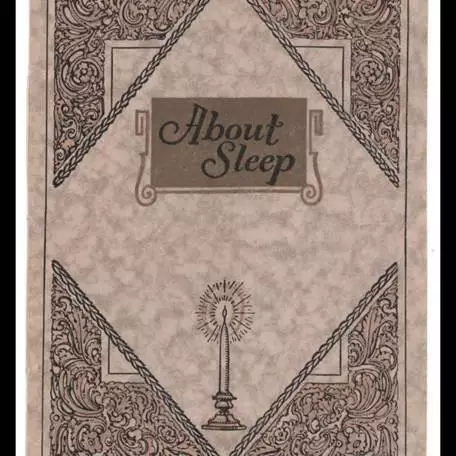 A book cover for _About Sleep_