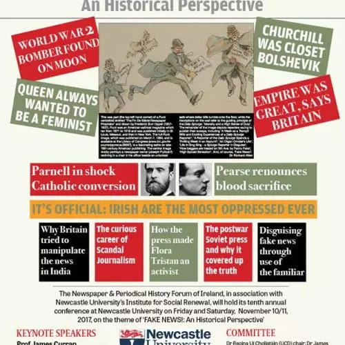 Poster for Fake News conference