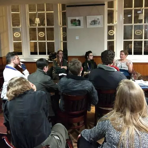 Photograph of the audience as the Dracula performance