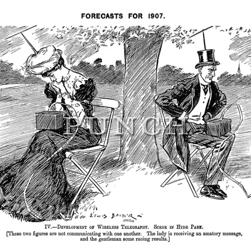 Cartoon from Punch, 'Forecasts for 1907'